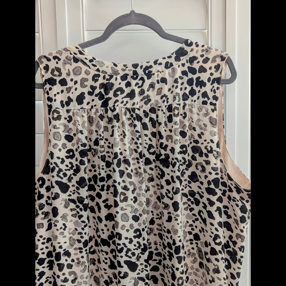 Lane Bryant Maxi Leopard Print Dress With Assymetrical/Slanted Hemline - Picture 7 of 9